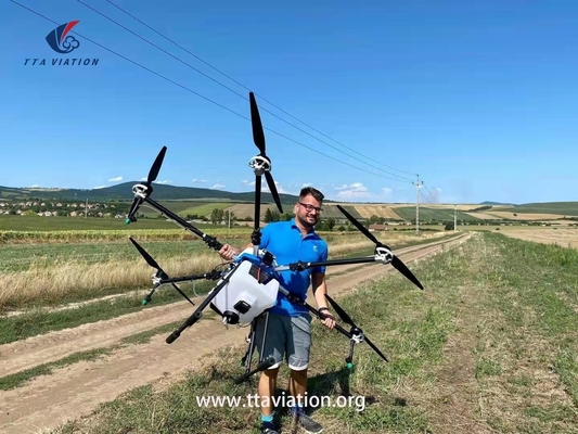 36 Propulsor de plástico de carbono Pulverizador de drones para pulverizar líquido de UAV contenido