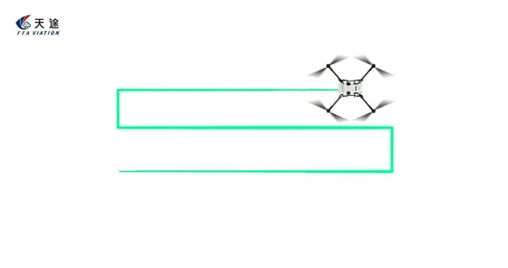 Conexión con rosca interna Drone agrícola eléctrico para la forma de pulverización del sector