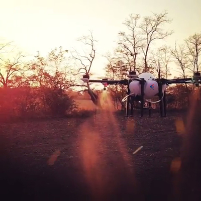 TTA 10L Dcu y programa automático Uav de cultivo de pulverización de campo de drones pulverizador