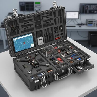 Caja de herramientas de entrenamiento de UAV de diseño modular con posicionamiento preciso RTK y resistencia al viento de nivel 7 para depuración de drones
