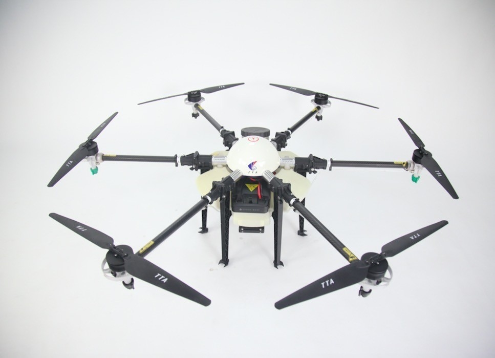 10 kg/L Sector de carga útil Forma de pulverización M6E1-10L Cámara Pesticida Drone Helicóptero Uav