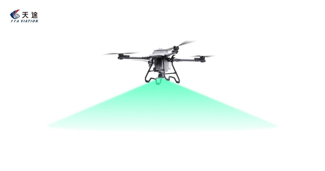 Drone de pulverización de carga útil agrícola con peso vacío de 20,8 kg y tiempo de vuelo máximo de 20 minutos
